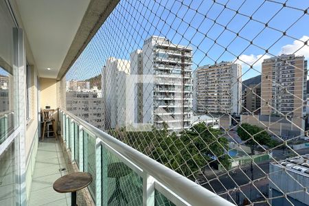 Varanda da Sala de apartamento para alugar com 3 quartos, 80m² em Botafogo, Rio de Janeiro