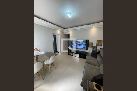 Sala de apartamento à venda com 2 quartos, 68m² em Vila Valparaíso, Santo André