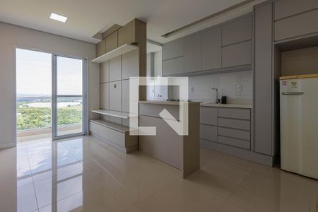 Sala de apartamento para alugar com 2 quartos, 51m² em Village Terras de Indaiá, Indaiatuba