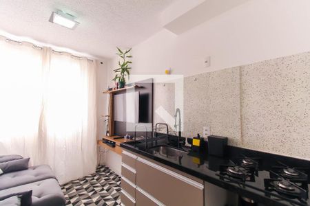 Sala/Cozinha de apartamento para alugar com 1 quarto, 24m² em Belenzinho, São Paulo