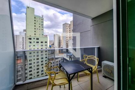 Varanda - Studio de kitnet/studio para alugar com 1 quarto, 22m² em Sé, São Paulo