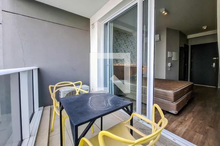 Varanda - Studio de kitnet/studio para alugar com 1 quarto, 22m² em Sé, São Paulo