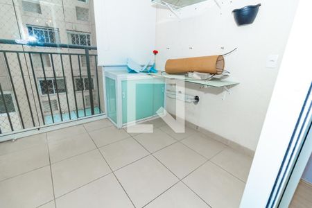 Varanda da Sala de apartamento para alugar com 3 quartos, 62m² em Parque Sao Domingos, São Paulo