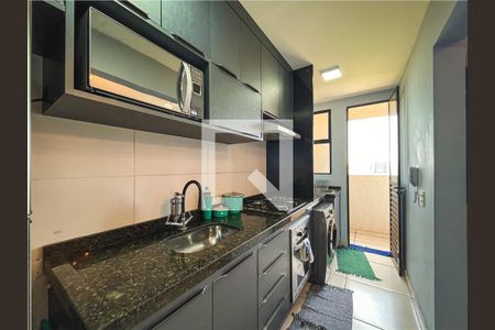 Cozinha e Área de Serviço de apartamento para alugar com 1 quarto, 34m² em Quintas de São José, Ribeirão Preto