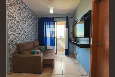 Sala de apartamento para alugar com 1 quarto, 34m² em Quintas de São José, Ribeirão Preto