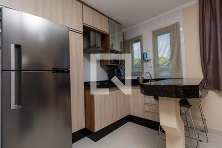 Sala e Cozinha de apartamento à venda com 1 quarto, 38m² em Chácara Seis de Outubro, São Paulo