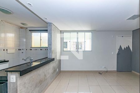 Sala de apartamento à venda com 2 quartos, 45m² em Morro do Confisco, Contagem