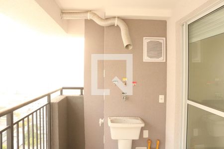 Varanda da Sala/Cozinha de apartamento à venda com 1 quarto, 49m² em Barra Funda, São Paulo