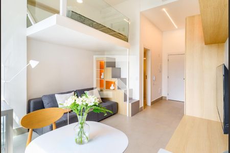 Sala/Quarto de kitnet/studio para alugar com 1 quarto, 29m² em Jardim das Acacias, São Paulo