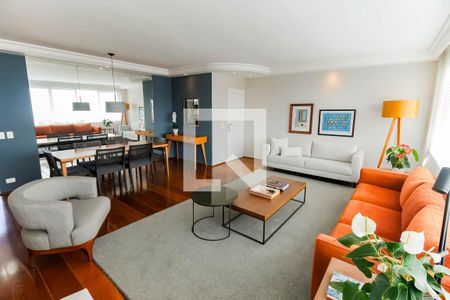 Sala 1 de apartamento à venda com 3 quartos, 132m² em Real Parque, São Paulo