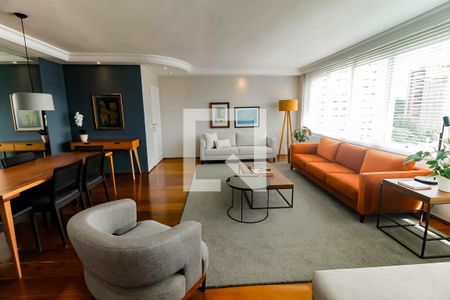 Sala 1 de apartamento à venda com 3 quartos, 132m² em Real Parque, São Paulo