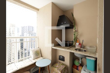 Varanda gourmet de apartamento à venda com 2 quartos, 62m² em Vila Andrade, São Paulo