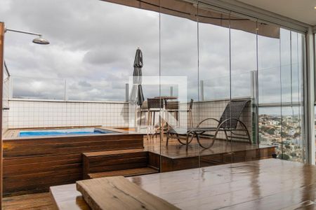 Varanda da Sala 2 de apartamento à venda com 2 quartos, 132m² em Buritis, Belo Horizonte