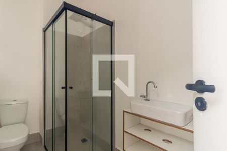 Banheiro de kitnet/studio para alugar com 1 quarto, 24m² em Campos Elíseos, São Paulo