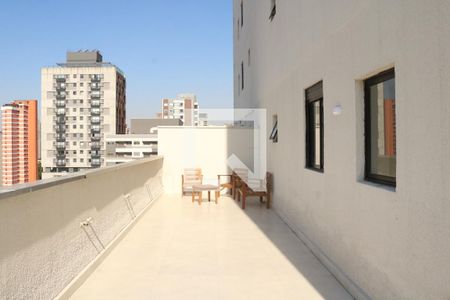 Varanda do Studio de kitnet/studio para alugar com 1 quarto, 33m² em Pompeia, São Paulo