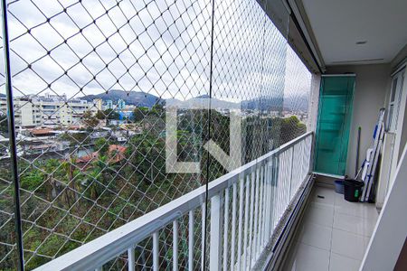 Varanda da Sala de apartamento à venda com 3 quartos, 150m² em Taquara, Rio de Janeiro