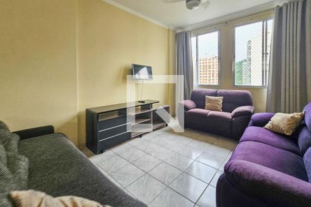 Sala de apartamento para alugar com 1 quarto, 60m² em Centro, Guarujá