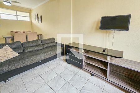 Sala de apartamento para alugar com 1 quarto, 60m² em Centro, Guarujá