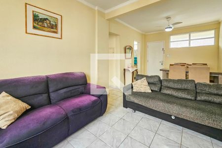 Sala de apartamento para alugar com 1 quarto, 60m² em Centro, Guarujá