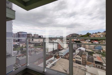 Varanda da Sala de apartamento à venda com 2 quartos, 43m² em Santo Cristo, Rio de Janeiro