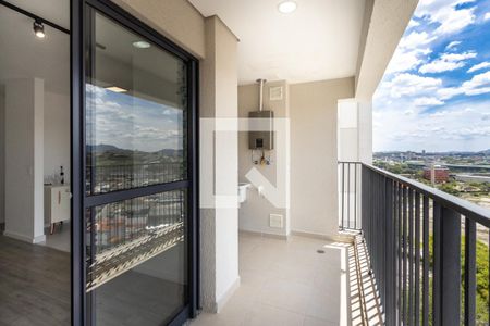 Varanda da Sala/Cozinha de apartamento para alugar com 3 quartos, 67m² em Vila Anastácio, São Paulo