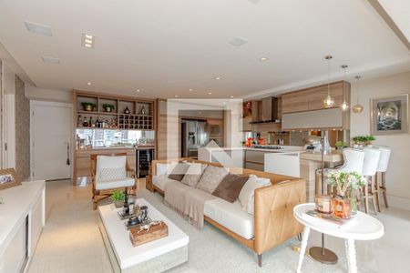 Sala de apartamento à venda com 3 quartos, 138m² em Brooklin, São Paulo