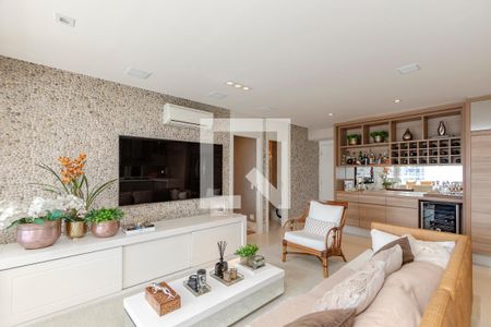 Sala de apartamento à venda com 3 quartos, 138m² em Brooklin, São Paulo