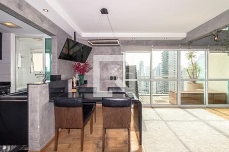 Sala de apartamento para alugar com 1 quarto, 113m² em Moema, São Paulo