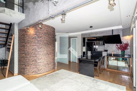 Sala de apartamento para alugar com 1 quarto, 113m² em Moema, São Paulo