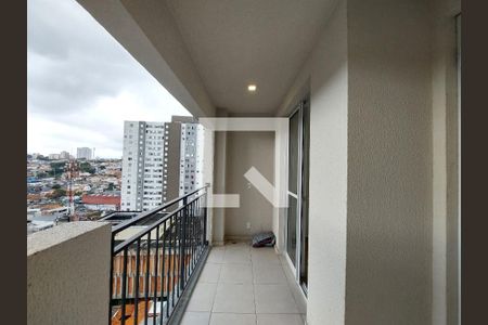Varanda da Sala de apartamento para alugar com 3 quartos, 55m² em Jardim Santo Antoninho, São Paulo