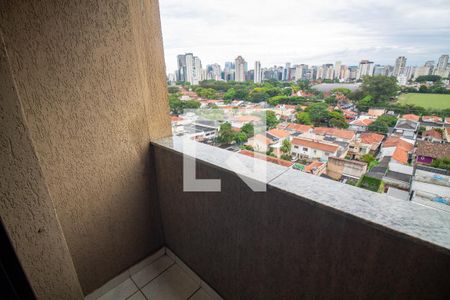 Varanda de apartamento à venda com 1 quarto, 33m² em Brooklin, São Paulo