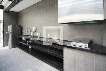 Studio à venda com 28m², 1 quarto e sem vaga Studio à venda com 28m², 1 quarto e sem vagaÁrea comum - Churrasqueira