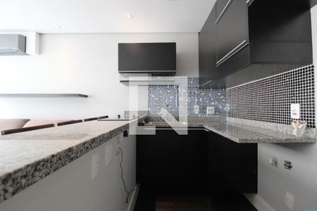 Sala/Cozinha de apartamento à venda com 1 quarto, 55m² em Indianópolis, São Paulo