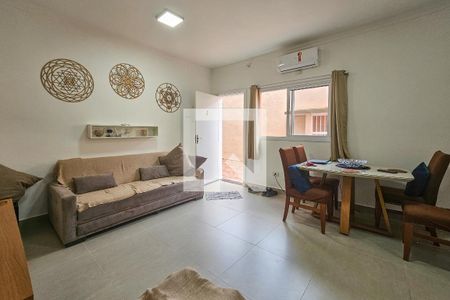 Sala de apartamento para alugar com 2 quartos, 60m² em Parque Enseada, Guarujá