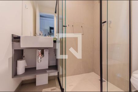 Banheiro de kitnet/studio à venda com 1 quarto, 23m² em Paraíso, São Paulo