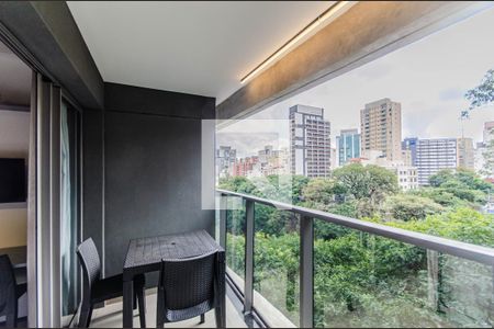 Varanda de kitnet/studio à venda com 1 quarto, 23m² em Paraíso, São Paulo