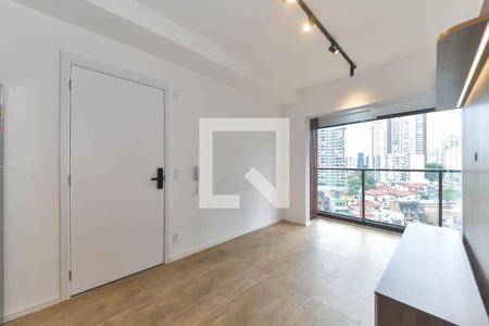 Sala - Cozinha Integrada de apartamento para alugar com 1 quarto, 31m² em Jardim das Acacias, São Paulo