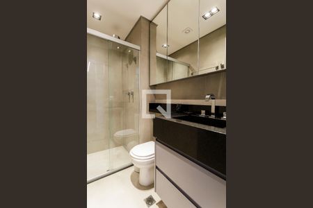 Banheiro de kitnet/studio à venda com 1 quarto, 40m² em Itaim Bibi, São Paulo