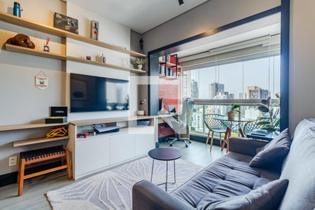 Sala de apartamento à venda com 1 quarto, 40m² em Pinheiros, São Paulo
