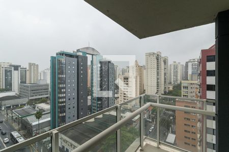 Varanda da Sala de apartamento para alugar com 2 quartos, 66m² em Indianópolis, São Paulo