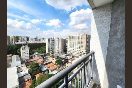 Varanda da Sala de apartamento à venda com 1 quarto, 29m² em Moema, São Paulo
