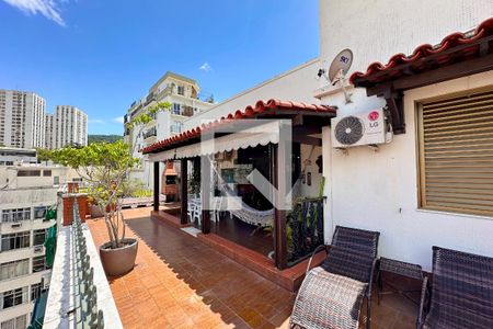 Varanda Sala de apartamento à venda com 3 quartos, 169m² em Laranjeiras, Rio de Janeiro