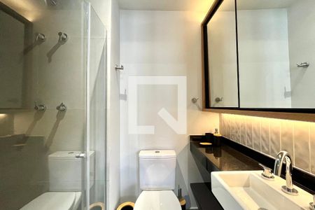 Banheiro de kitnet/studio para alugar com 1 quarto, 29m² em Vila Clementino, São Paulo