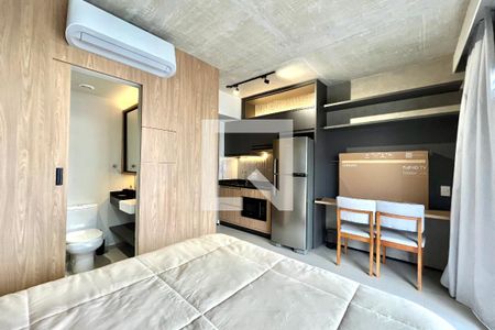 Sala/Quarto de kitnet/studio para alugar com 1 quarto, 29m² em Vila Clementino, São Paulo