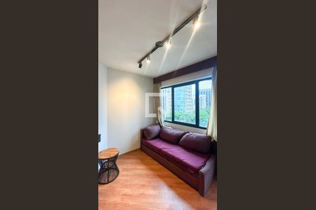 Sala de apartamento para alugar com 1 quarto, 46m² em Brooklin Novo, São Paulo