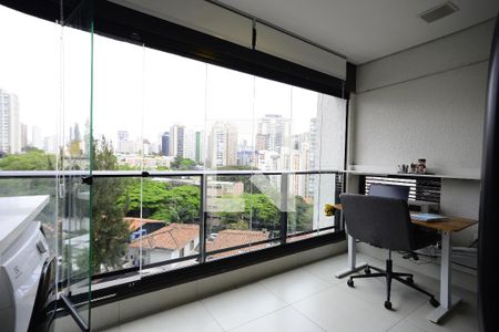 Varanda da Sala de apartamento para alugar com 1 quarto, 37m² em Vila Mariana, São Paulo