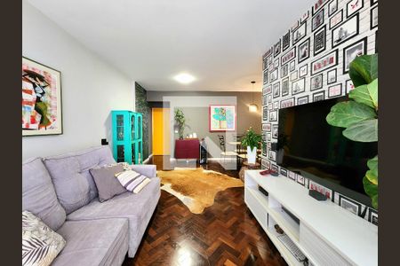 Sala de apartamento para alugar com 3 quartos, 98m² em Indianópolis, São Paulo