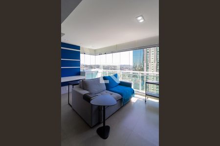 Sala de Estar de apartamento à venda com 2 quartos, 84m² em Cidade Monções, São Paulo
