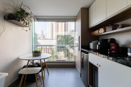 Varanda da Sala de apartamento à venda com 2 quartos, 65m² em Vila Gumercindo, São Paulo