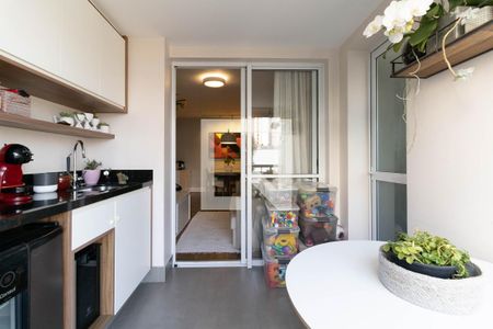 Varanda da Sala de apartamento à venda com 2 quartos, 65m² em Vila Gumercindo, São Paulo